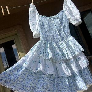 Fillyboo Ditsy Cascading Mini Dress size M